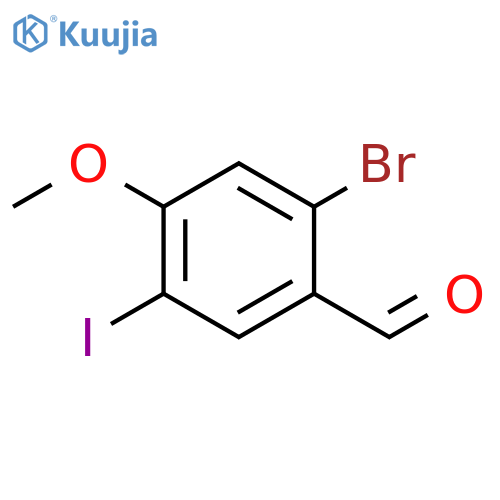 2-Bromo-5-iodo-4-methoxybenzaldehyde structure