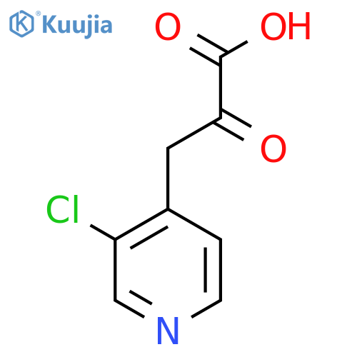 3-(3-chloropyridin-4-yl)-2-oxopropanoic acid structure