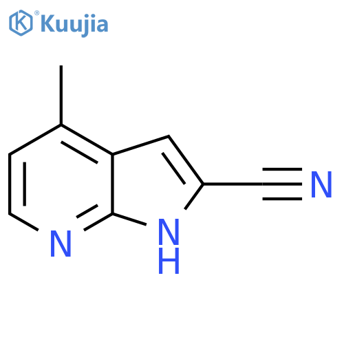 4-Methyl-1H-pyrrolo[2,3-b]pyridine-2-carbonitrile structure
