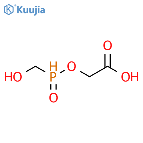 2-{hydroxy(methyl)phosphoryloxy}acetic acid structure