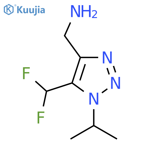 5-(difluoromethyl)-1-(propan-2-yl)-1H-1,2,3-triazol-4-ylmethanamine structure