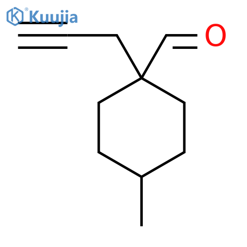 4-Methyl-1-(prop-2-yn-1-yl)cyclohexane-1-carbaldehyde structure