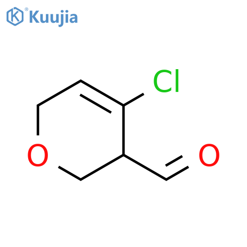 4-chloro-3,6-dihydro-2H-pyran-3-carbaldehyde structure