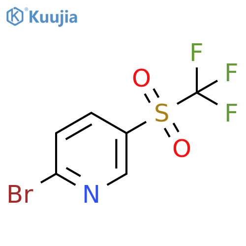 Pyridine, 2-bromo-5-[(trifluoromethyl)sulfonyl]- structure