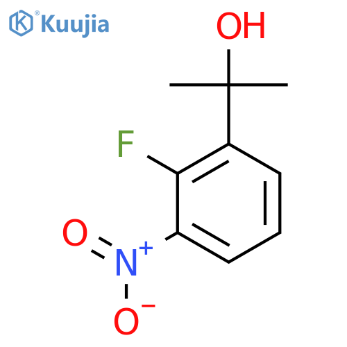 2-(2-fluoro-3-nitrophenyl)propan-2-ol structure