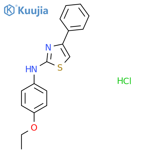 (4-Ethoxyphenyl)(4-phenyl(2,5-thiazolyl))amine hydrochloride structure