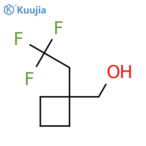 [1-(2,2,2-trifluoroethyl)cyclobutyl]methanol structure