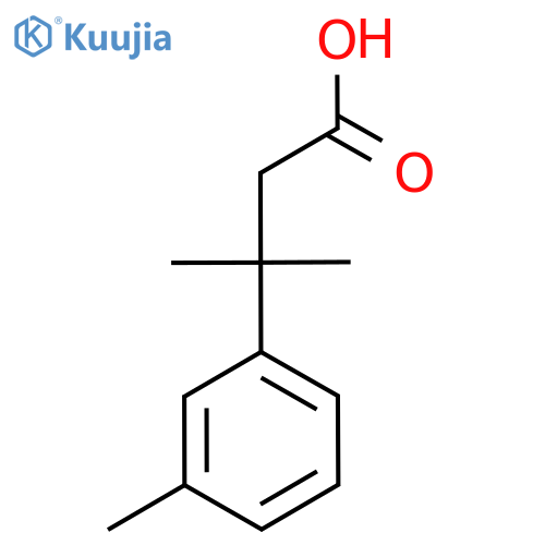 3-methyl-3-(3-methylphenyl)butanoic acid structure