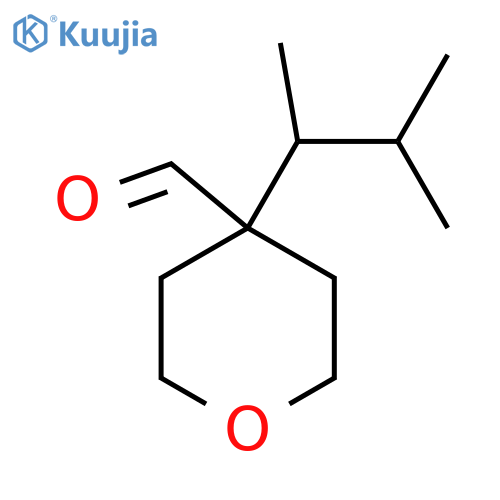 4-(3-Methylbutan-2-yl)oxane-4-carbaldehyde structure