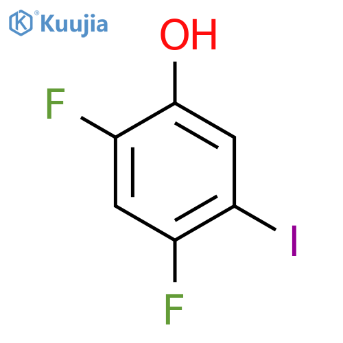 2,4-Difluoro-5-iodophenol structure