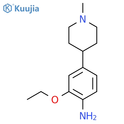 2-Ethoxy-4-(1-methylpiperidin-4-yl)aniline structure