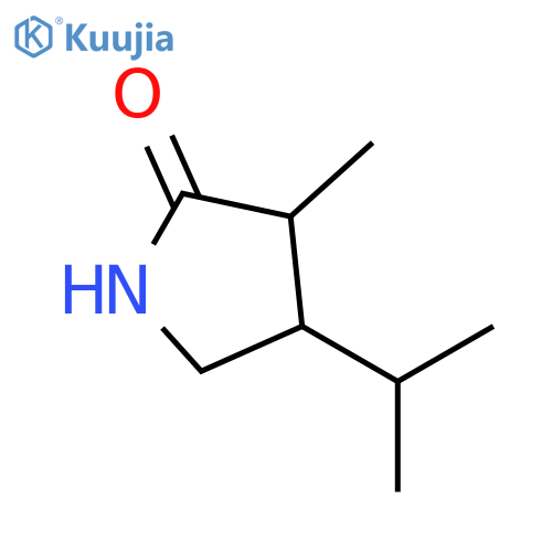 3-methyl-4-(propan-2-yl)pyrrolidin-2-one structure
