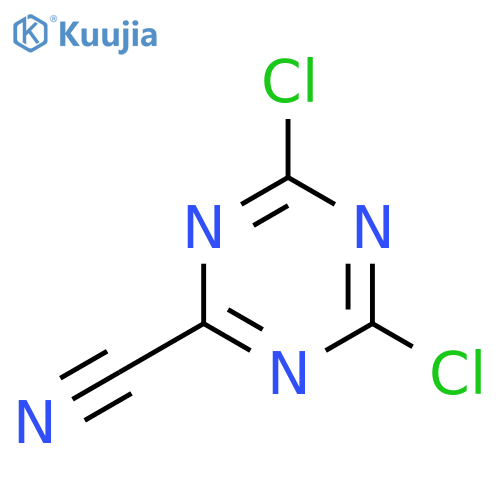 dichloro-1,3,5-triazine-2-carbonitrile structure