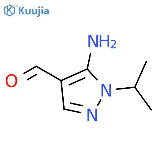 5-amino-1-(propan-2-yl)-1H-pyrazole-4-carbaldehyde structure
