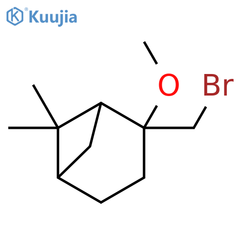 2-(bromomethyl)-2-methoxy-6,6-dimethylbicyclo3.1.1heptane structure