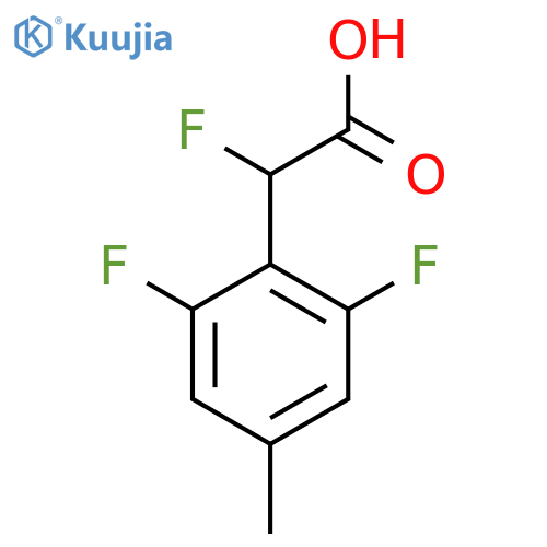 2-(2,6-Difluoro-4-methylphenyl)-2-fluoroacetic acid structure
