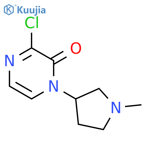 3-chloro-1-(1-methylpyrrolidin-3-yl)-1,2-dihydropyrazin-2-one structure