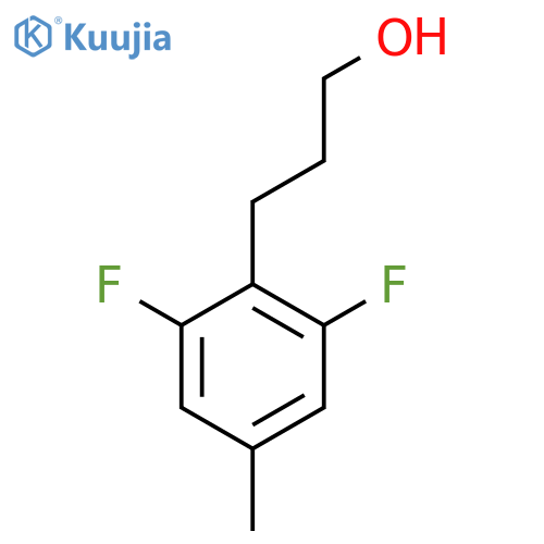 3-(2,6-difluoro-4-methylphenyl)propan-1-ol structure