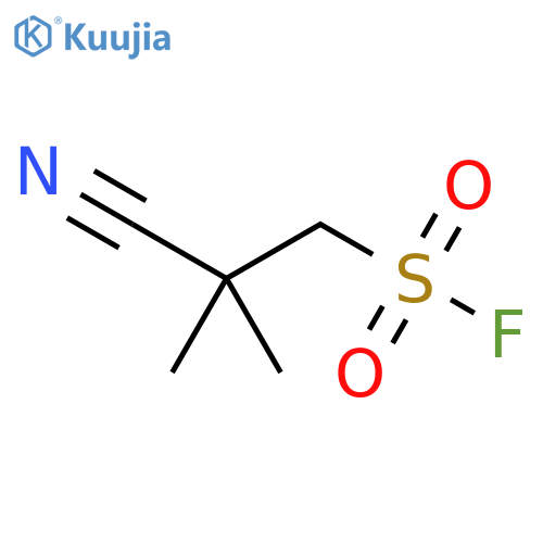 2-cyano-2,2-dimethylethane-1-sulfonyl fluoride structure