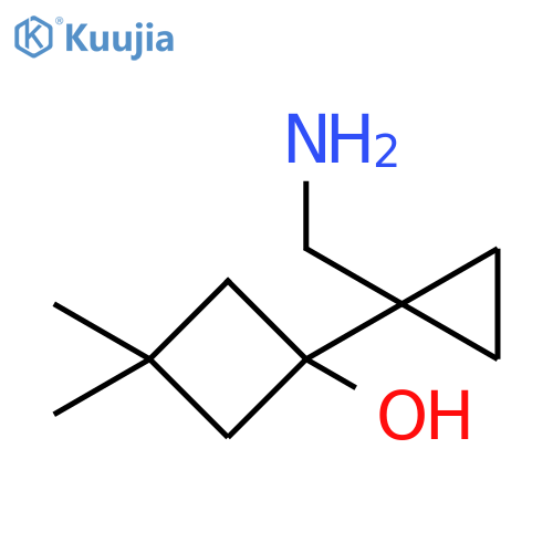 Cyclobutanol, 1-[1-(aminomethyl)cyclopropyl]-3,3-dimethyl- structure