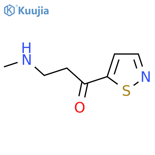 3-(Methylamino)-1-(1,2-thiazol-5-yl)propan-1-one structure