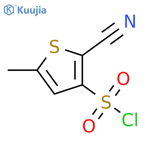 3-Thiophenesulfonyl chloride, 2-cyano-5-methyl- structure