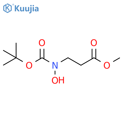 methyl 3-{(tert-butoxy)carbonyl(hydroxy)amino}propanoate structure