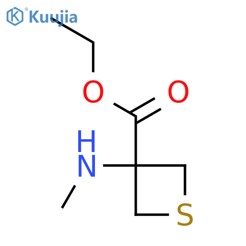 Ethyl 3-(methylamino)thietane-3-carboxylate structure