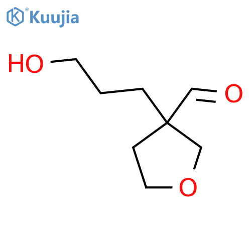 3-(3-Hydroxypropyl)oxolane-3-carbaldehyde structure