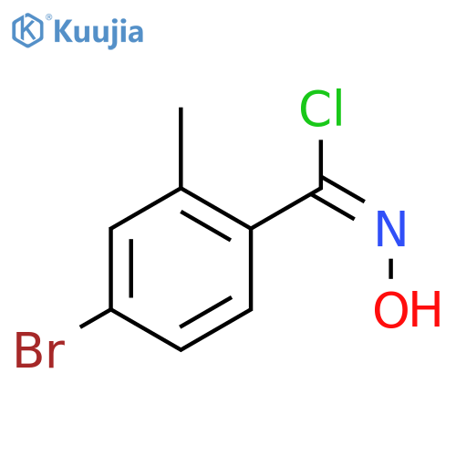 4-Bromo-N-hydroxy-2-methylbenzene-1-carbonimidoyl chloride structure