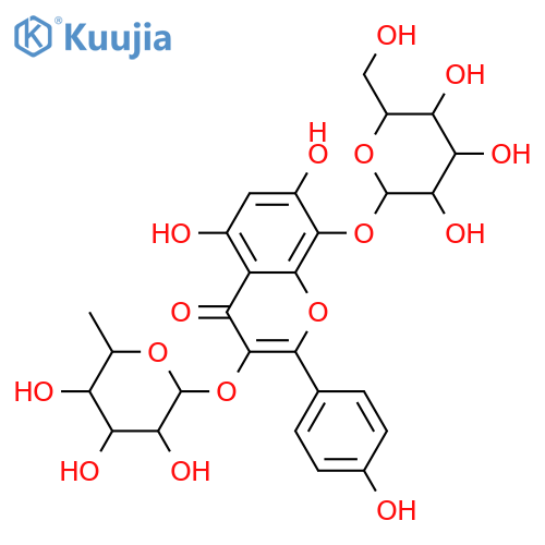 3,4',5,7,8-Pentahydroxyflavone; 3-O-α-L-Rhamnopyranoside, 8-O-β-D-glucopyranoside structure