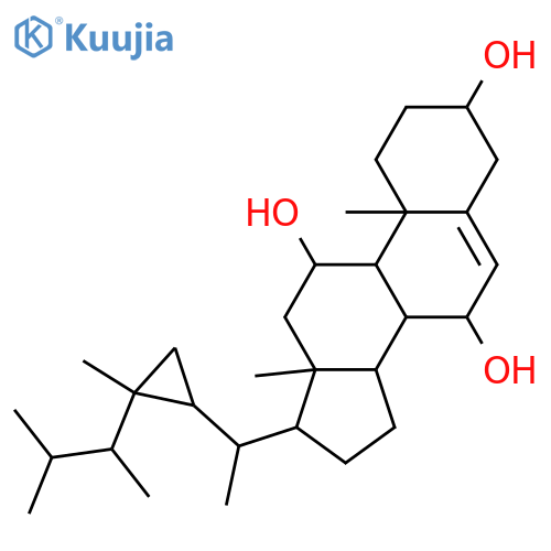 Gorgost-5-ene-3,7,11-triol; (3β,7β,11α)-form structure