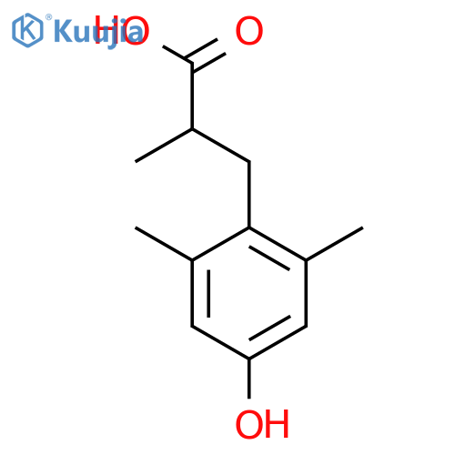 Benzenepropanoic acid,4-hydroxy-a,2,6-trimethyl- structure
