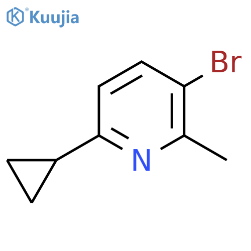 3-Bromo-6-cyclopropyl-2-methylpyridine structure
