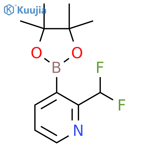 2-(Difluoromethyl)-3-(4,4,5,5-tetramethyl-1,3,2-dioxaborolan-2-yl)pyridine structure