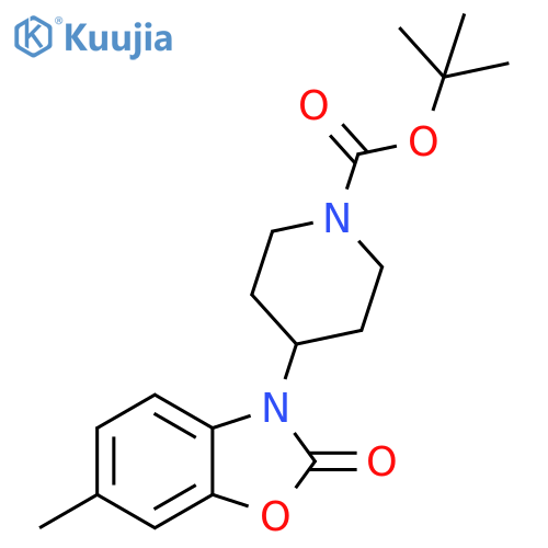 TERT-BUTYL 4-(6-METHYL-2-OXOBENZO[D]OXAZO L-3(2H)-YL) PIPERIDINE-1-CARBOXYLATE structure