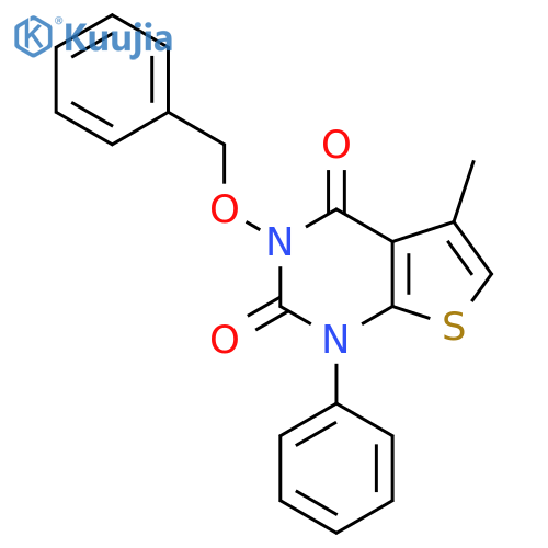 3-(Benzyloxy)-5-methyl-1-phenylthieno2,3-dpyrimidine-2,4(1H,3H)-dione structure