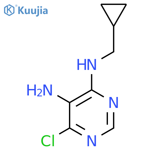 4,5-Pyrimidinediamine, 6-chloro-N4-(cyclopropylmethyl)- structure