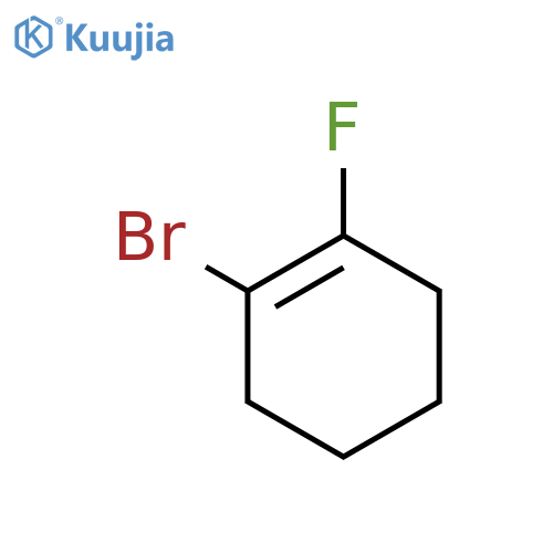 1-Bromo-2-fluorocyclohexene structure