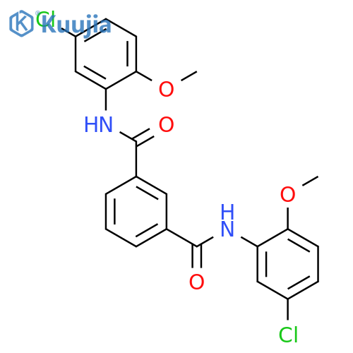 N,N'-Bis-(5-chloro-2-methoxy-phenyl)-isophthalamide structure