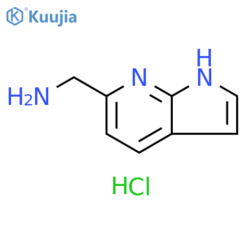 {1H-pyrrolo2,3-bpyridin-6-yl}methanamine hydrochloride structure