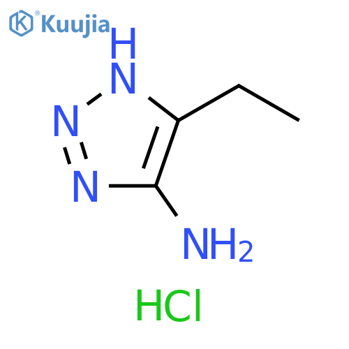 5-ethyl-1H-1,2,3-triazol-4-amine hydrochloride structure