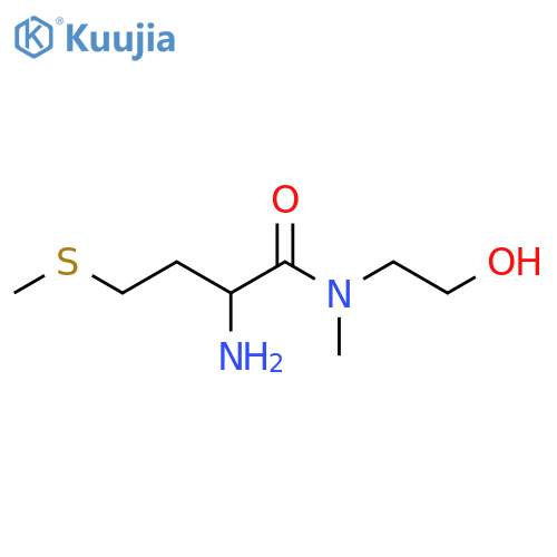 2-amino-N-(2-hydroxyethyl)-N-methyl-4-(methylsulfanyl)butanamide structure