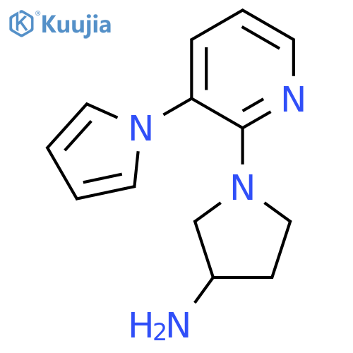 1-(3-(1H-pyrrol-1-yl)pyridin-2-yl)pyrrolidin-3-amine structure