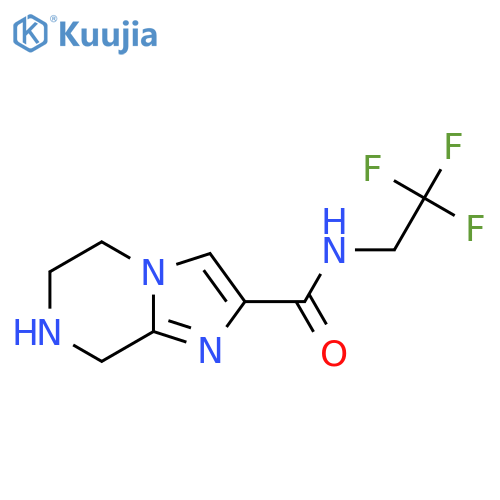 N-(2,2,2-Trifluoroethyl)-5,6,7,8-tetrahydroimidazo[1,2-a]pyrazine-2-carboxamide structure