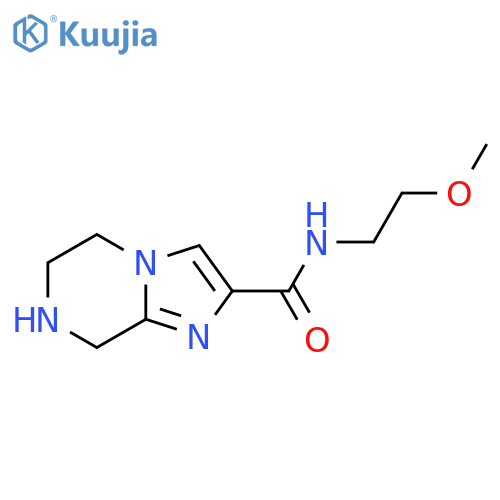 N-(2-Methoxyethyl)-5,6,7,8-tetrahydroimidazo[1,2-a]pyrazine-2-carboxamide structure