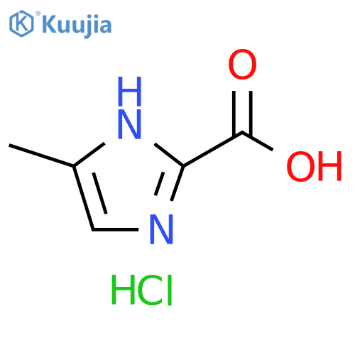 4-methyl-1H-imidazole-2-carboxylic acid hydrochloride structure