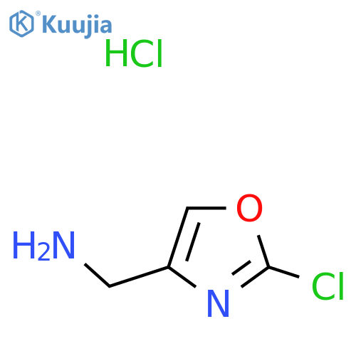 (2-chloro-1,3-oxazol-4-yl)methanamine hydrochloride structure