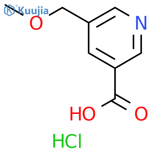 5-(methoxymethyl)pyridine-3-carboxylic acid hydrochloride structure