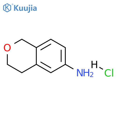 3,4-dihydro-1H-2-benzopyran-6-amine hydrochloride structure